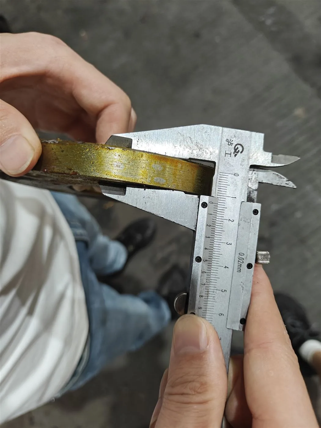 Caliper dimensional inspection